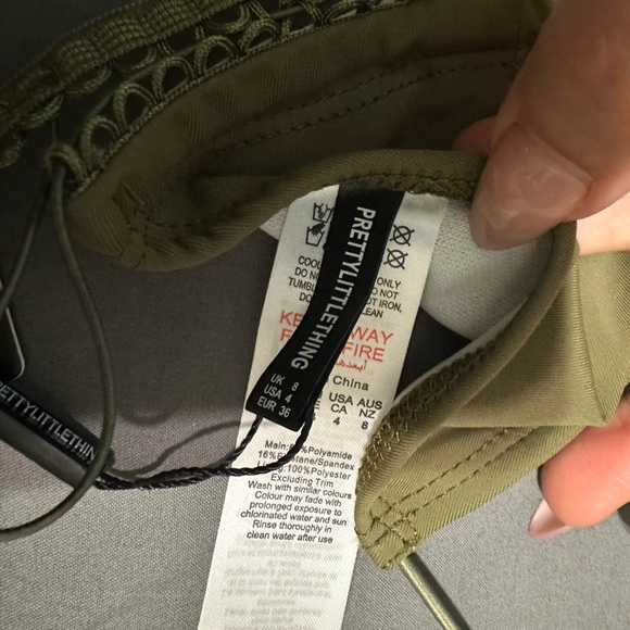 Brand new Shape Olive Cut Out Detail Branded Trim Bikini set - Picture 4 of 4